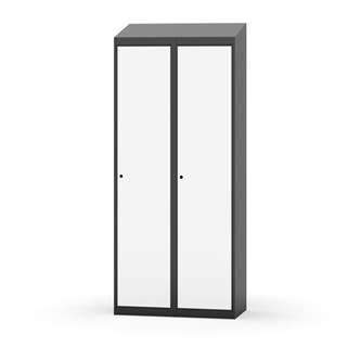 Novis garderobeskab skrå topplade 1:2 B80 cm