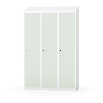 Novis garderobeskab skrå topplade 1:3 B120 cm