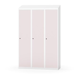 Novis garderobeskab skrå topplade 1:3 B120 cm