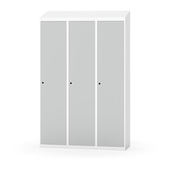 Novis garderobeskab skrå topplade 1:3 B120 cm