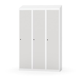 Novis garderobeskab skrå topplade 1:3 B120 cm