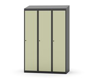 Novis garderobeskab skrå topplade 1:3 B120 cm