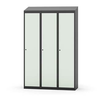 Novis garderobeskab skrå topplade 1:3 B120 cm