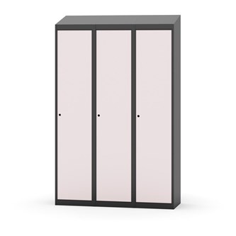Novis garderobeskab skrå topplade 1:3 B120 cm