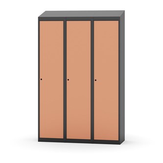 Novis garderobeskab skrå topplade 1:3 B120 cm