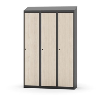 Novis garderobeskab skrå topplade 1:3 B120 cm