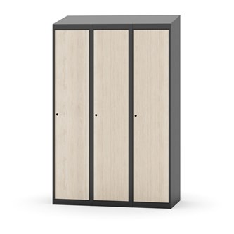 Novis garderobeskab skrå topplade 1:3 B120 cm
