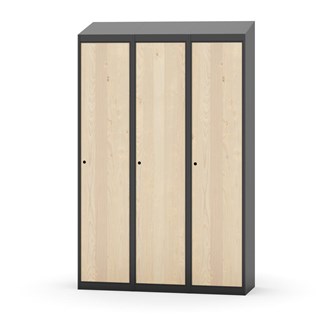 Novis garderobeskab skrå topplade 1:3 B120 cm