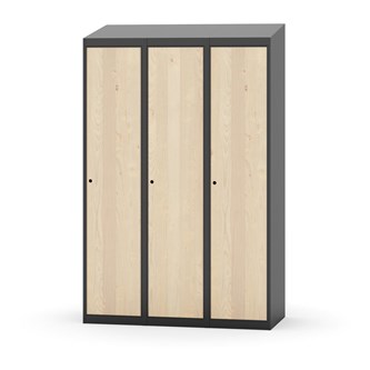 Novis garderobeskab skrå topplade 1:3 B120 cm