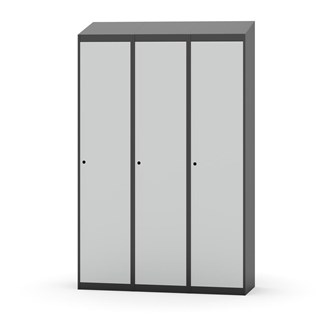 Novis garderobeskab skrå topplade 1:3 B120 cm