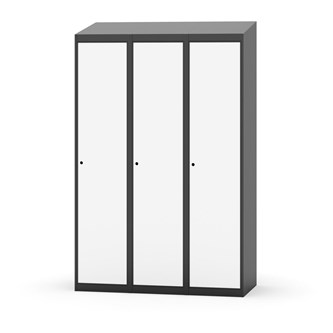 Novis garderobeskab skrå topplade 1:3 B120 cm