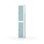 Novis garderobeskab lige topplade 2:1 B30 cm