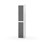 Novis garderobeskab lige topplade 2:1 B30 cm