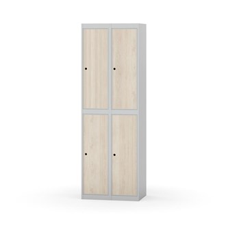 Novis garderobeskab lige topplade 2:2 B60 cm
