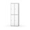 Novis garderobeskab lige topplade 2:2 B60 cm