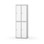 Novis garderobeskab lige topplade 2:2 B60 cm