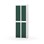 Novis garderobeskab lige topplade 2:2 B60 cm