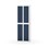 Novis garderobeskab lige topplade 2:2 B60 cm