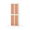 Novis garderobeskab lige topplade 2:2 B60 cm