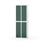 Novis garderobeskab lige topplade 2:2 B60 cm