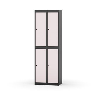 Novis garderobeskab lige topplade 2:2 B60 cm