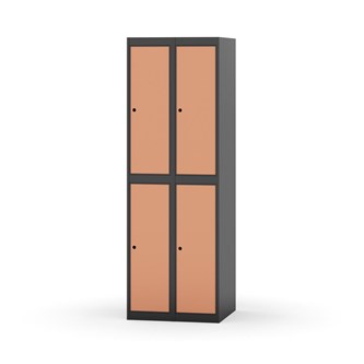 Novis garderobeskab lige topplade 2:2 B60 cm