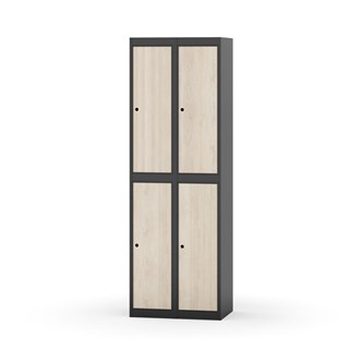 Novis garderobeskab lige topplade 2:2 B60 cm