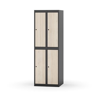 Novis garderobeskab lige topplade 2:2 B60 cm