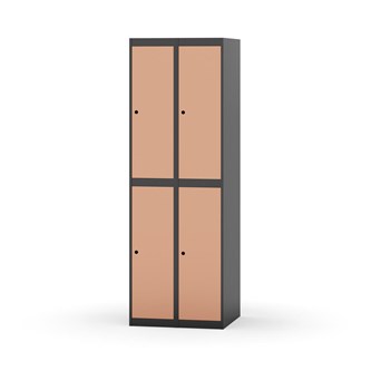 Novis garderobeskab lige topplade 2:2 B60 cm
