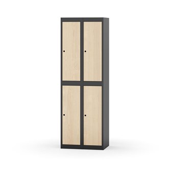 Novis garderobeskab lige topplade 2:2 B60 cm