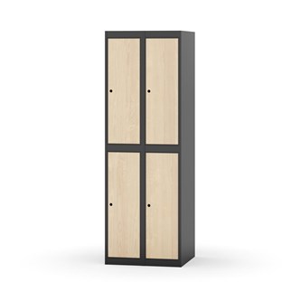 Novis garderobeskab lige topplade 2:2 B60 cm
