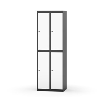 Novis garderobeskab lige topplade 2:2 B60 cm