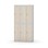 Novis garderobeskab lige topplade 2:3 B90 cm