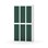 Novis garderobeskab lige topplade 2:3 B90 cm