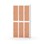 Novis garderobeskab lige topplade 2:3 B90 cm