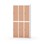 Novis garderobeskab lige topplade 2:3 B90 cm