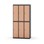 Novis garderobeskab lige topplade 2:3 B90 cm