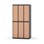 Novis garderobeskab lige topplade 2:3 B90 cm