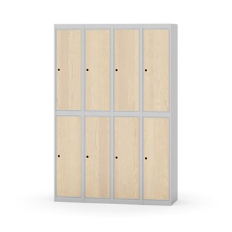 Novis garderobeskab lige topplade 2:4 B120 cm