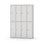 Novis garderobeskab lige topplade 2:4 B120 cm