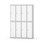 Novis garderobeskab lige topplade 2:4 B120 cm