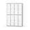 Novis garderobeskab lige topplade 2:4 B120 cm