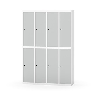Novis garderobeskab lige topplade 2:4 B120 cm