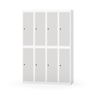 Novis garderobeskab lige topplade 2:4 B120 cm