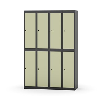 Novis garderobeskab lige topplade 2:4 B120 cm