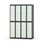 Novis garderobeskab lige topplade 2:4 B120 cm