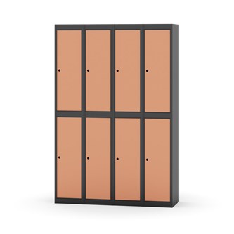 Novis garderobeskab lige topplade 2:4 B120 cm