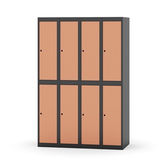 Novis garderobeskab lige topplade 2:4 B120 cm
