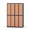 Novis garderobeskab lige topplade 2:4 B120 cm
