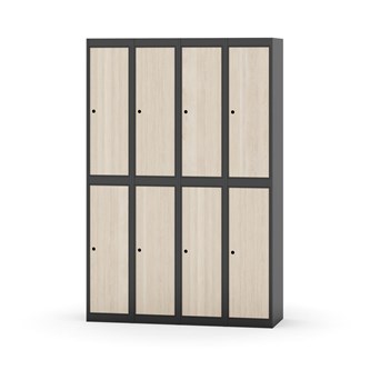 Novis garderobeskab lige topplade 2:4 B120 cm